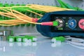 Testing fiber network, optic power meter and optical equipment