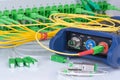 Testing fiber network, optic power meter and optical equipment