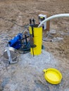 Testing hydrology borehole Royalty Free Stock Photo