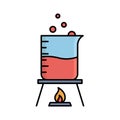 Testing lab Isolated Vector icon that can be easily modified or edited Royalty Free Stock Photo