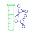 Testing lab Isolated Vector icon that can be easily modified or edited Royalty Free Stock Photo