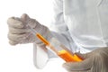 Testing liquid lab sample - Urine Royalty Free Stock Photo