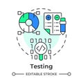Testing multi color concept icon Royalty Free Stock Photo