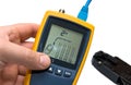 Testing of a network cable Royalty Free Stock Photo