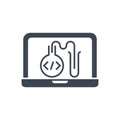 Testing Programming Vector Glyph Icon Royalty Free Stock Photo