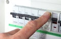 Testing an RCD & x28;Residual Current Device& x29; on a UK domestic electrical consumer unit or fuse box