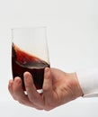 Testing red wine Royalty Free Stock Photo