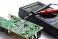 Testing SMD component using multitester