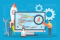 Testing software concept. Application code test process Royalty Free Stock Photo