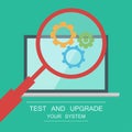 Testing system icon Royalty Free Stock Photo