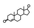 Testosterone chemical formula