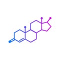 Testosterone chemical formula