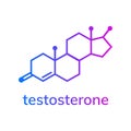 Testosterone chemical formula