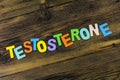 Testosterone male health hormone man libido body level steroid Royalty Free Stock Photo