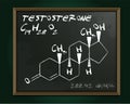 Testosterone molecule image Royalty Free Stock Photo