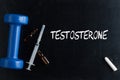 Testosterone Written on a Chalkboard