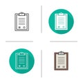 Tests clipboard checklist icon