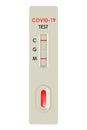 Tests COVID-19 coronavirus, rapid test cassette, 3D rendering Royalty Free Stock Photo