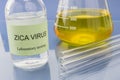 Tests For Research Of Zica virus (ZIKV) Royalty Free Stock Photo