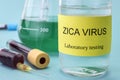 Tests For Research Of Zica virus (ZIKV) Royalty Free Stock Photo