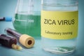 Tests for Research of Zika virus Royalty Free Stock Photo