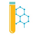 Testtube molecule icon Royalty Free Stock Photo