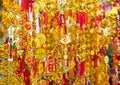 Tet New Year in Vietnam gold red decorations Royalty Free Stock Photo