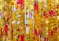 Tet (Vietnam New Year) gold red decorations Royalty Free Stock Photo