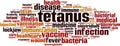 Tetanus word cloud