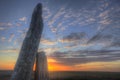 Teter Rock at sunset, Flint Hills, Kansas