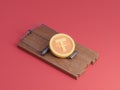 Tether Crypto Letter T Mouse Trap Catch Risk Danger Hunt Danger Invest 3D Illustration