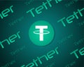 Tether style blockchain background collection