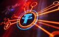 Tether USDT stablecoin cryptocurrency symbol digital concept 3d illustration
