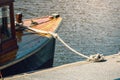 Tethered boat detail