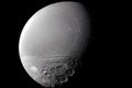 Tethys - Moon of Saturn (Generative AI) Royalty Free Stock Photo