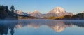 Teton Fall Reflections Panoramic Royalty Free Stock Photo