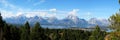 Teton range panorama (Wyoming, USA)