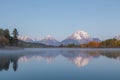 Teton Scenic Fall Reflection Royalty Free Stock Photo