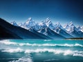 The Tetons Capture the beauty of the sea made with generative ai