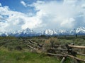 The Teton Mountains near Jackson Hole Wyoming.