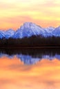 Tetons Sunset Royalty Free Stock Photo