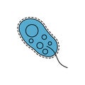 tetra coccus bacteria virus line icon. element of bacterium virus illustration icons. signs symbols can be used for web logo