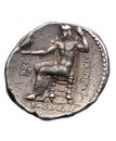 Tetradrachm of Alexander the Great late fourth century BC Royalty Free Stock Photo