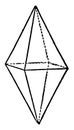 Tetragonal Bipyramids vintage illustration