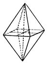 Tetragonal Deuteropyramid vintage illustration