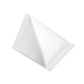 Tetrahedron Food Milk Carton Packages Blank White. Illustration Isolated On White Background. Mock Up