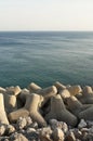 Tetrapod breakwater Royalty Free Stock Photo