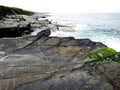 The Tetrapod Trackway in Valencia Island, IRELAND, which is comprises the fossilised footprints of a 385 million year old tetrapod