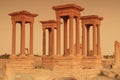 Tetrapylon in Palmyra, Syria Royalty Free Stock Photo