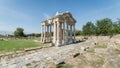 The Tetrapylon ruins, once a monumental gate in Aphrodisias Turkey
